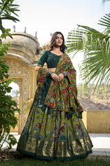 KAVYA - Premium Tusser Silk Lehenga Choli Set | Vibrant Designer Ethnic Wear