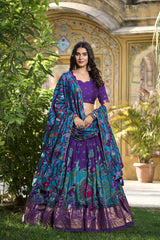 KAVYA - Premium Tusser Silk Lehenga Choli Set | Vibrant Designer Ethnic Wear