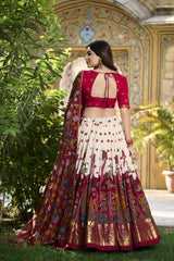 KAVYA - Premium Tusser Silk Lehenga Choli Set | Vibrant Designer Ethnic Wear