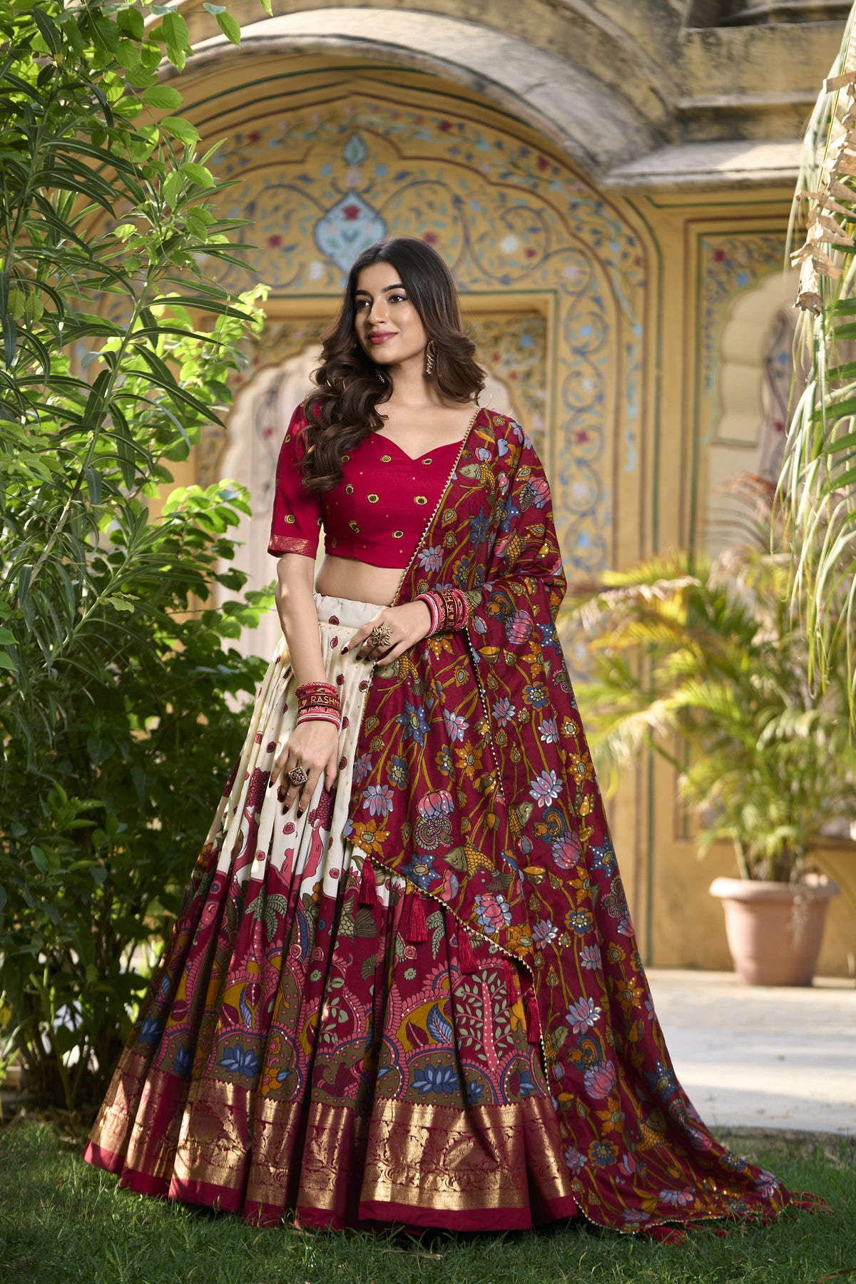 KAVYA - Premium Tusser Silk Lehenga Choli Set | Vibrant Designer Ethnic Wear