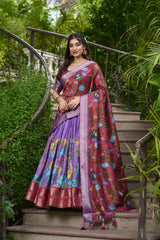 HELLY - Premium Tusser Silk Lehenga Choli Set | Vibrant Ethnic Wear Collection