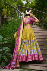 HELLY - Premium Tusser Silk Lehenga Choli Set | Vibrant Ethnic Wear Collection
