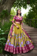 HELLY - Premium Tusser Silk Lehenga Choli Set | Vibrant Ethnic Wear Collection