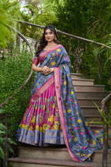 HELLY - Premium Tusser Silk Lehenga Choli Set | Vibrant Ethnic Wear Collection