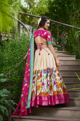 HELLY - Premium Tusser Silk Lehenga Choli Set | Vibrant Ethnic Wear Collection