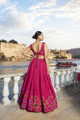 KASTURI - Premium Tusser Silk Lehenga Choli Set | Elegant Designer Ethnic Wear