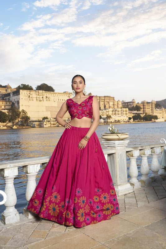 KASTURI - Premium Tusser Silk Lehenga Choli Set | Elegant Designer Ethnic Wear