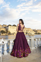 KASTURI - Premium Tusser Silk Lehenga Choli Set | Elegant Designer Ethnic Wear