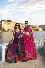 KASTURI - Premium Tusser Silk Lehenga Choli Set | Elegant Designer Ethnic Wear