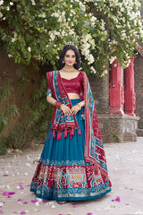 CHAMELI - Premium Tusser Silk Lehenga Choli Set | Designer Ethnic Wear Collection