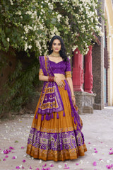 CHAMELI - Premium Tusser Silk Lehenga Choli Set | Designer Ethnic Wear Collection