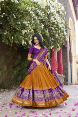CHAMELI - Premium Tusser Silk Lehenga Choli Set | Designer Ethnic Wear Collection